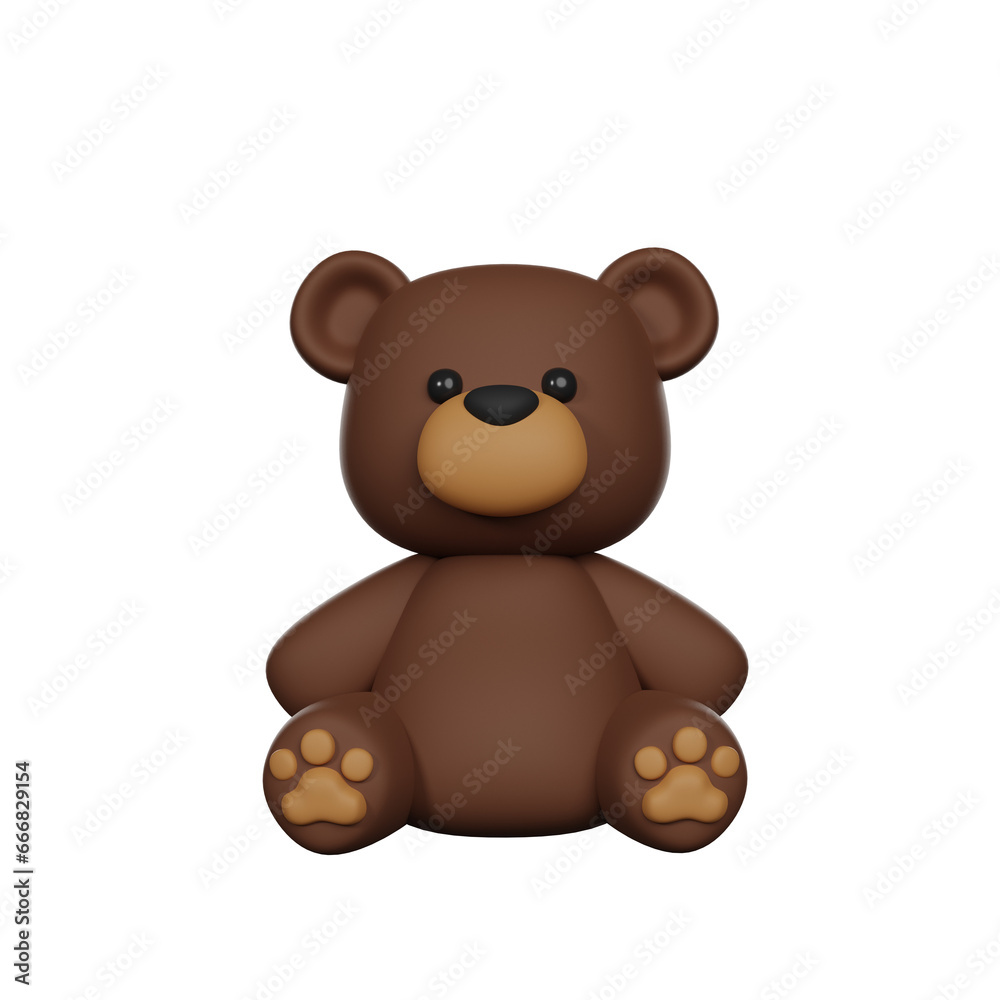 Cute 3D Character Bear Toy Cute 3D Character Bear Toy
