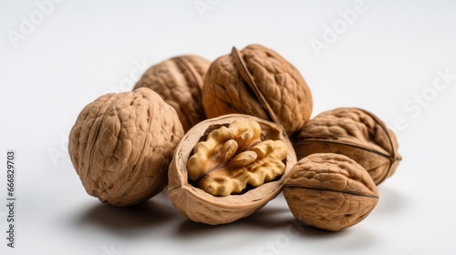Walnut. Creative food layout. Concept of food, healthy nutrition, nut, healthy fats. Walnut Flat lay. Walnut pattern. Organic healthy vegan snack