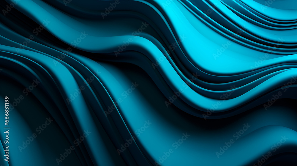 Fototapeta premium abstract blue Wallpaper background. Cyan Blue Hue, with a tinge of Carbon Black.