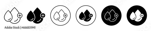 Blood drops icon. water or oil liquid droplet symbol set. blood mineral oil and water drop vector sign. Blood or water drop line logo