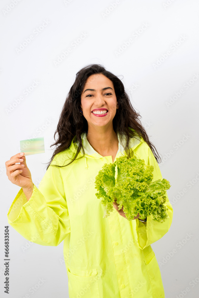 Mujer con Vegetales alimento estilo de vida saludable Mujer con Vegetales alimento estilo de vida saludable