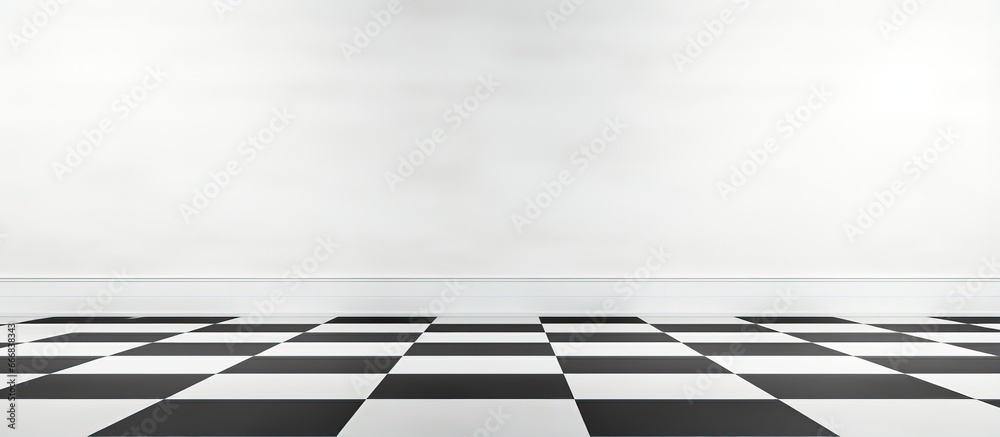 Naklejka premium Checkerboard pattern floor background