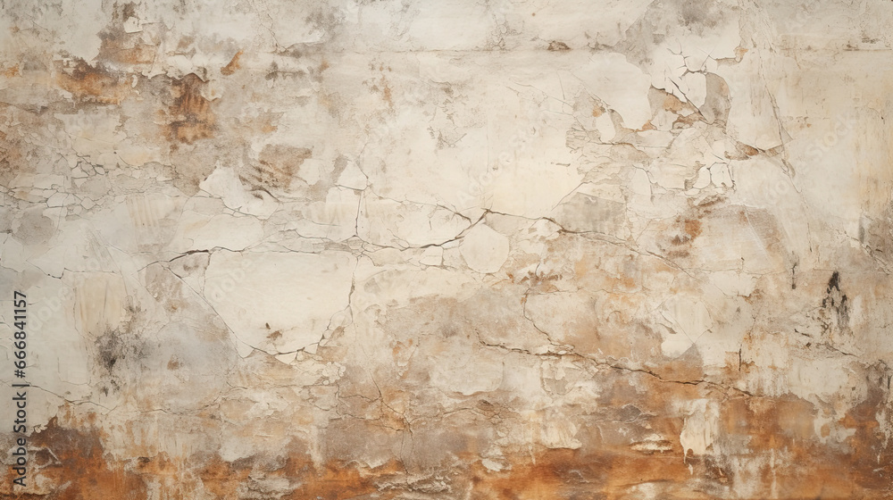 Ancient wall with rough cracked paint, old fresco texture background Ancient wall with rough cracked paint, old fresco texture background - obrazy, fototapety, plakaty 