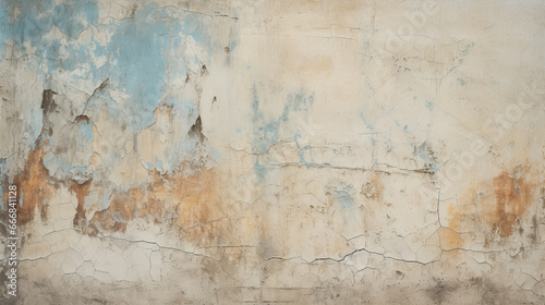 Ancient wall with rough cracked paint, old fresco texture background Ancient wall with rough cracked paint, old fresco texture background photo