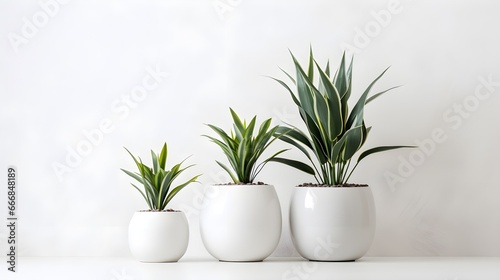 plant in a vase  modern vase and interior plants pots furniture white background