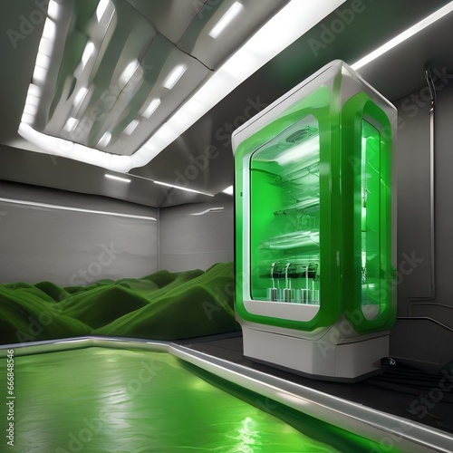 An algae-powered bioreactor producing clean biofuel2 photo