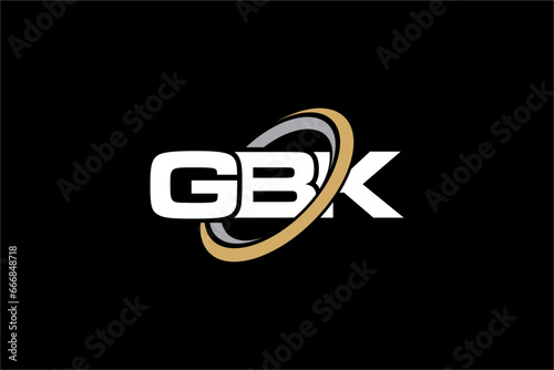 GBK creative letter logo design vector icon illustration photo