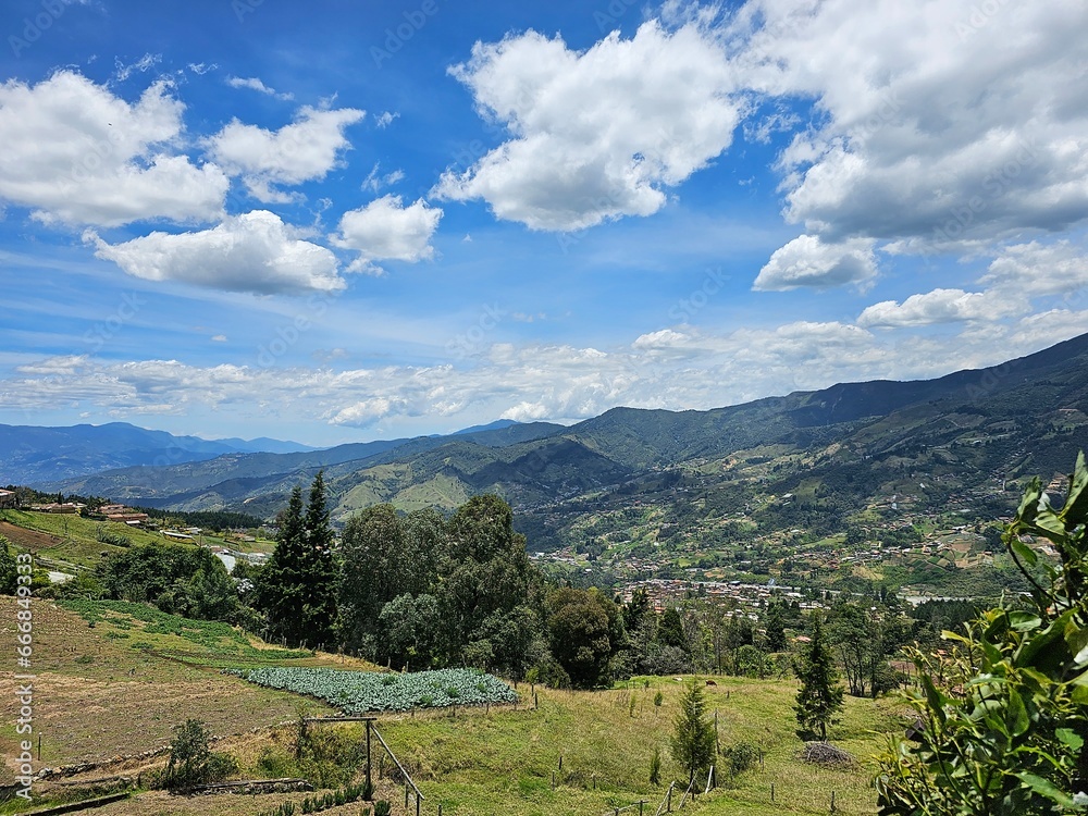 Colombian Landscape in Medellin