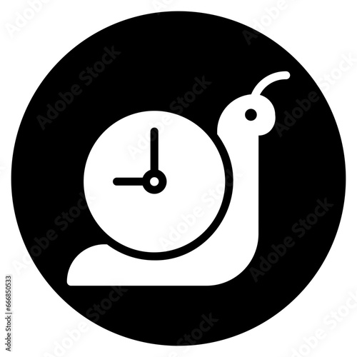 slowly glyph icon