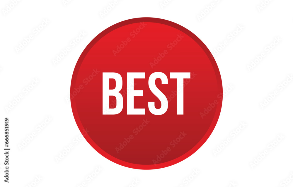 best red vector banner illustration isolated on white background best red vector banner illustration isolated on white background