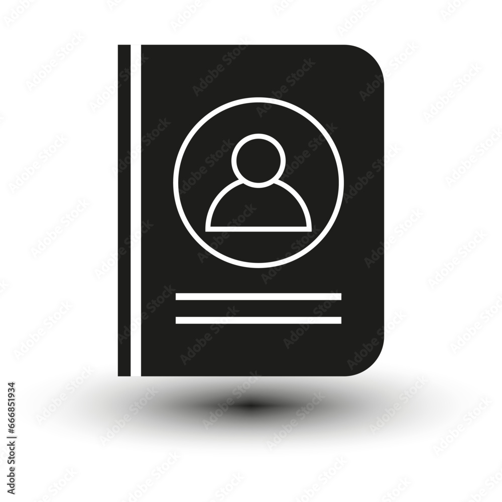 Address book icon. Vector illustration. EPS 10. Address book icon. Vector illustration. EPS 10.