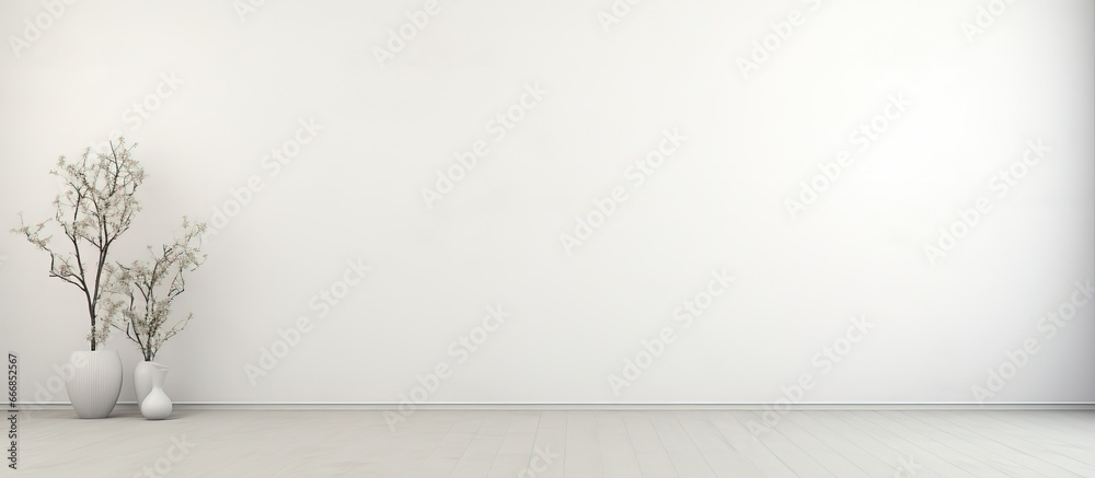 © Lasvu - White wall background with a photograph