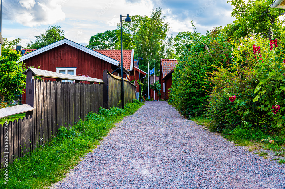 Trosa is an idyll of old fine wooden houses and a beautiful canal Trosa is an idyll of old fine wooden houses and a beautiful canal
