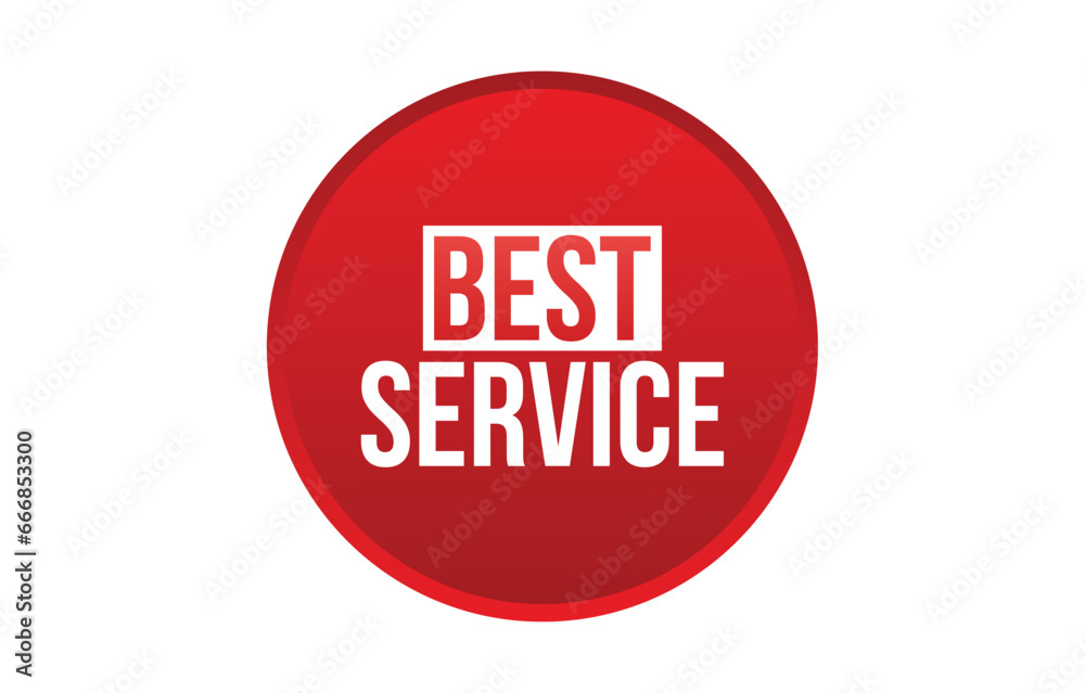 Vector illustration modern best service banner, Isolated web element. Vector illustration modern best service banner, Isolated web element.