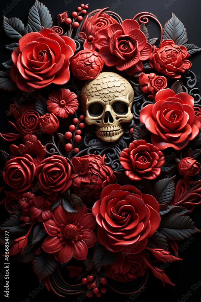 Dia de los Muertos background, day of the dead Dia de los Muertos background, day of the dead