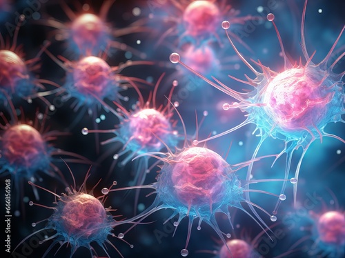 3D illustration showing corona virus, MERS virus, Middle-East Respiratory Syndrome