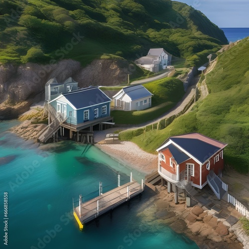 A coastal village using tidal energy generators for electricity5