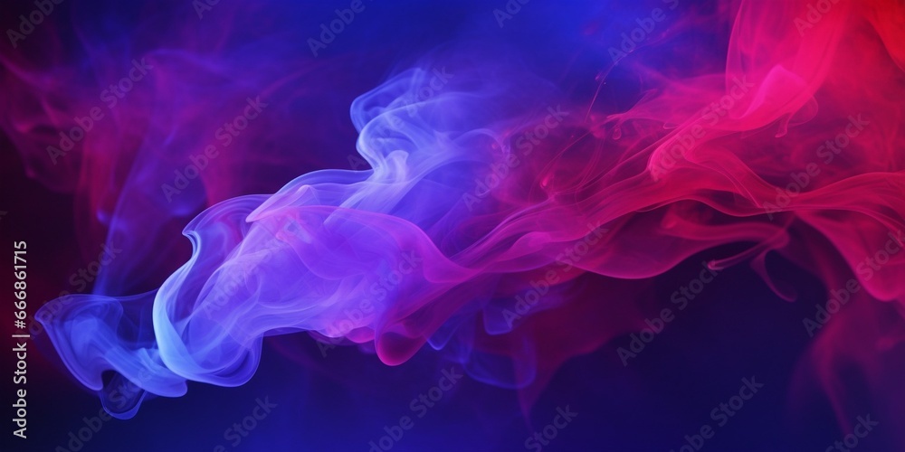 Dramatic smoke and fog in contrasting vivid red, blue, and purple colors. Vivid and intense abstract background or wallpaper. : Generative AI Dramatic smoke and fog in contrasting vivid red, blue, and purple colors. Vivid and intense abstract background or wallpaper. : Generative AI
