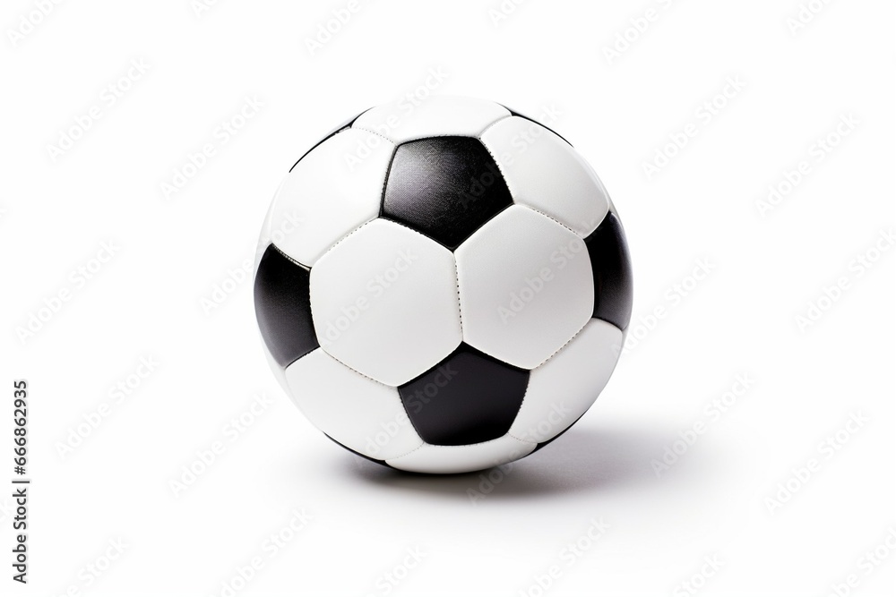Fototapeta premium soccer ball isolated on white : Generative AI