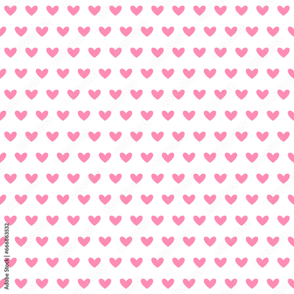 Pink hearts seamless pattern. Valentines polka dot repeating background. Heart-shaped dots decorative texture for textile, fabric, cover, poster, banner, print, card, invitation. Vector wallpaper Pink hearts seamless pattern. Valentines polka dot repeating background. Heart-shaped dots decorative texture for textile, fabric, cover, poster, banner, print, card, invitation. Vector wallpaper