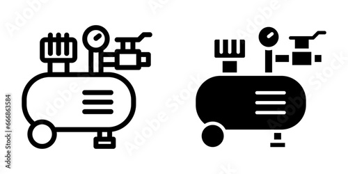 Compressor Icon  for mobile concept and web design. vector illustration