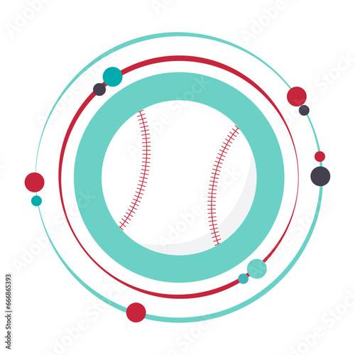 Baseball isolated vector illustration graphic icon symbol