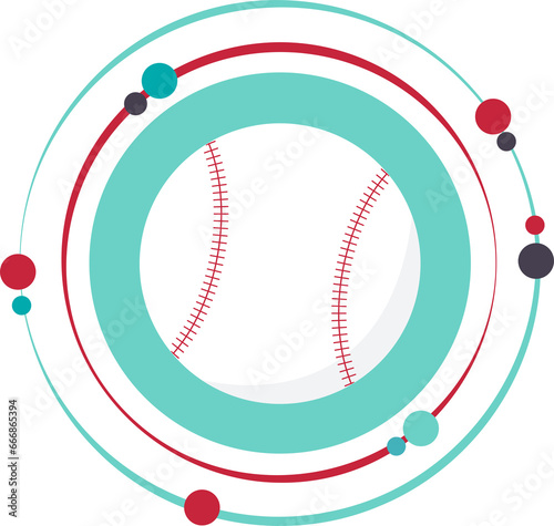 Baseball isolated graphic icon symbol transparent background photo