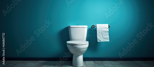 toilet tissue on top of the toilet photo