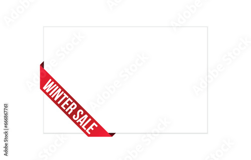 winter sale banner design. winter sale icon. Flat style vector illustration.