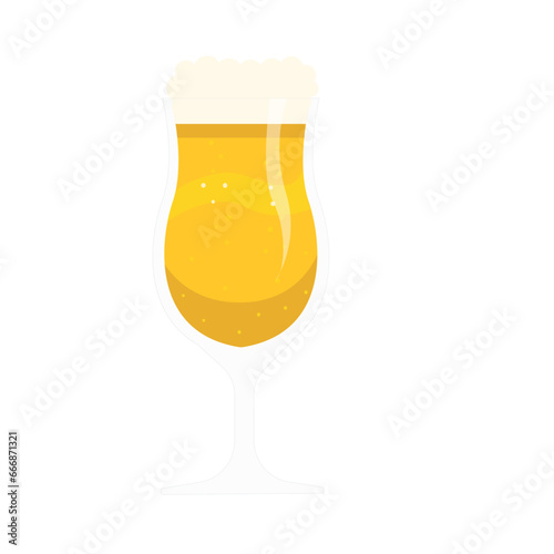 glass of beer isolated