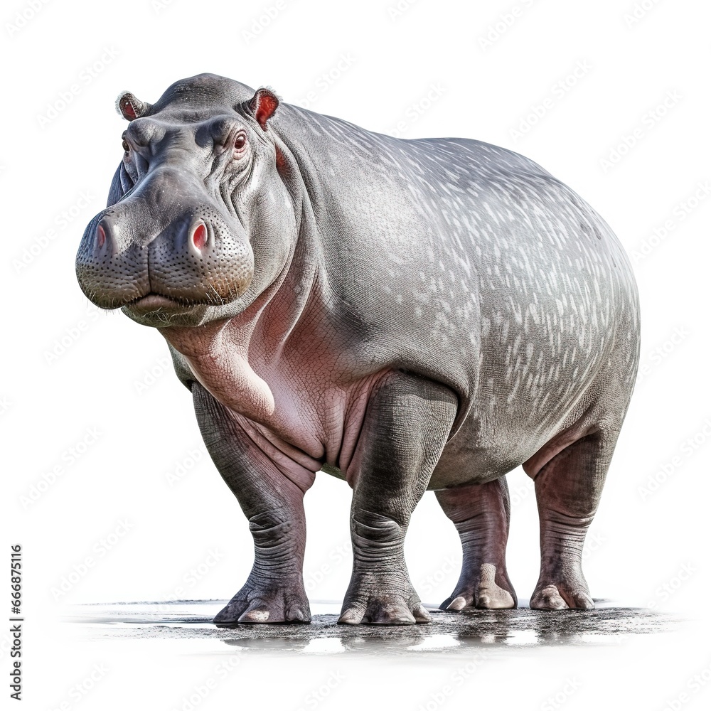 Obraz premium rhino isolated on white