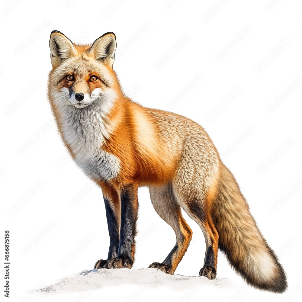 red fox vulpes 4 years old