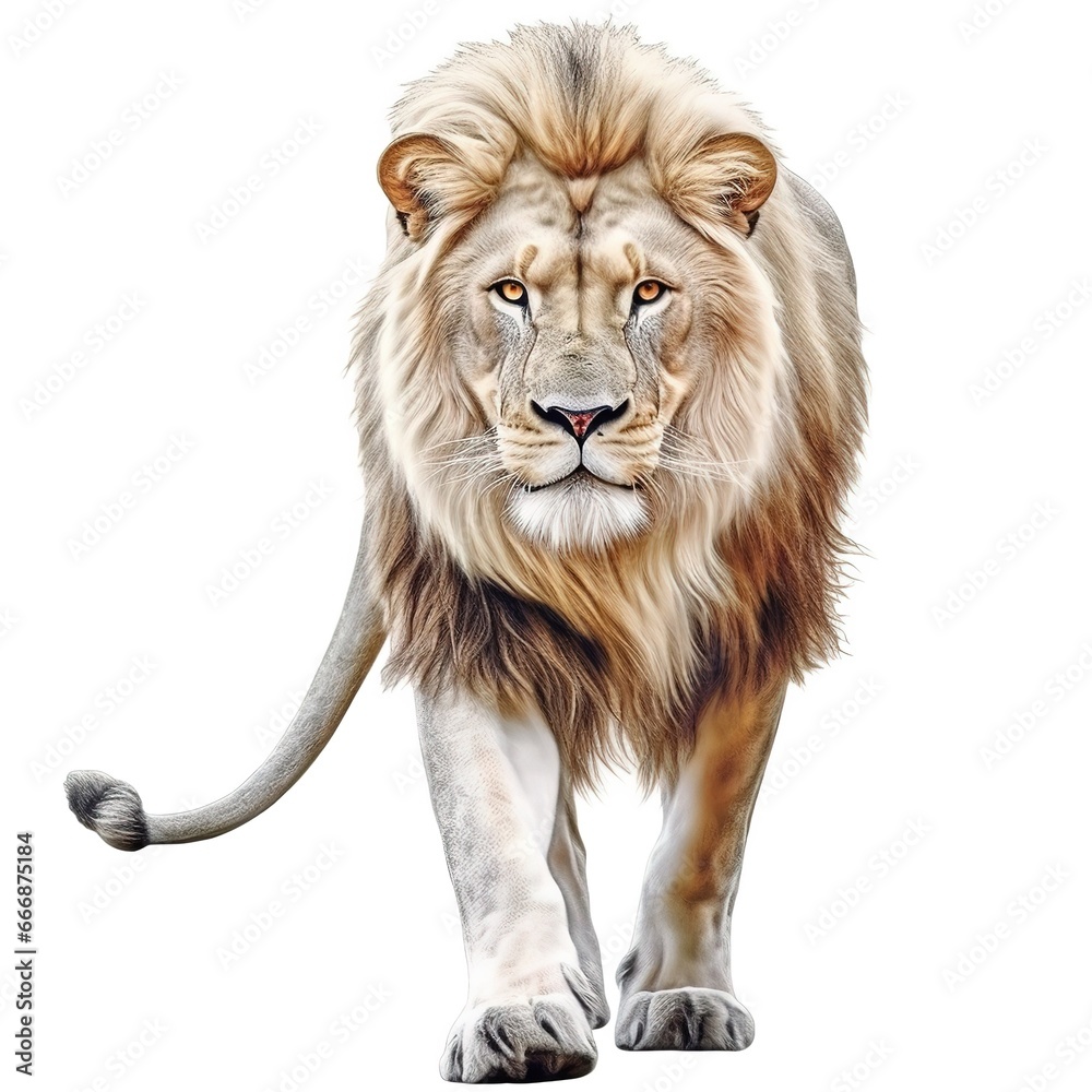 Obraz premium lion isolated on white background