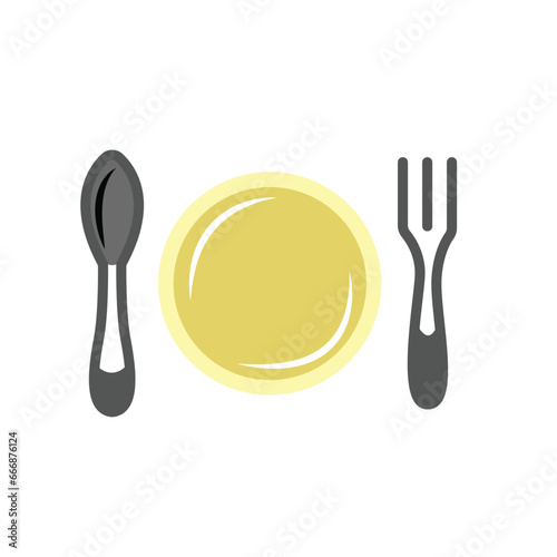 Spoon, Plate and Fork Restaurant Tools