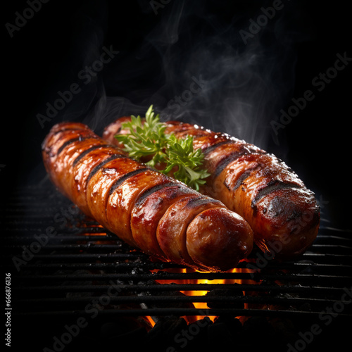 sausages on a grill sausage, food, meat grill barbecue, sausages, grilled, pork 