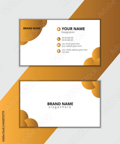 Modern business card print templates. Personal visiting card  Portrait and landscape orientation. 
Horizontal and vertical layout. Vector illustration. 
