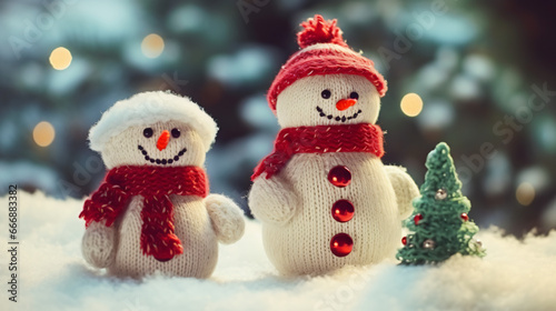snowman doll at christmas day © adryan