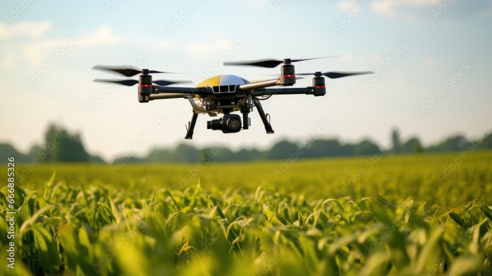 Precision farming uses GPS technology to precisely control farming equipment and monitor crop conditions. A farm with GPS - guided tractors and drones flying overhead. Precision farming uses GPS technology to precisely control farming equipment and monitor crop conditions. A farm with GPS - guided tractors and drones flying overhead.
