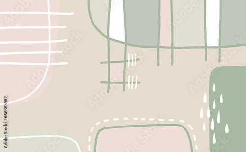 abstract minimalist design style on pastel background, Trendy abstract minimalist organic background. Vector art, stylish templates. vector Illustration.