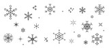シンプルな雪の結晶のフレームイラスト 壁紙 背景イラスト ベクター素材 snow crystal snowflake