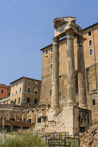 Temple of Vespasian and Titus in the Roman Forum photo