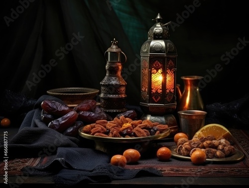 concept of ramadan food and drink
