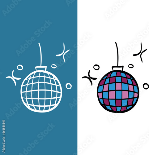 icon celebration party disco ball