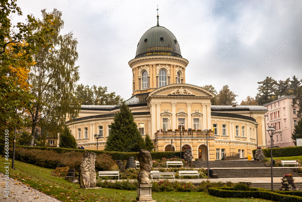 Park Zdrojowy in Ladek-Zdroj in Poland