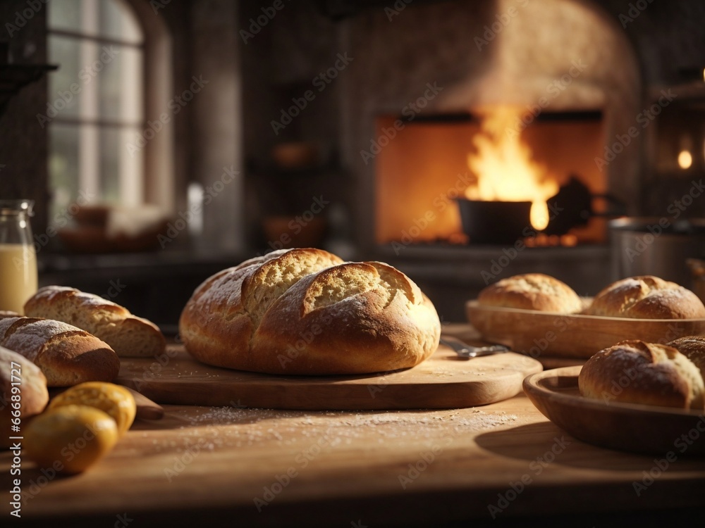 Baking Bread Mouth-watering Hyper-realistic