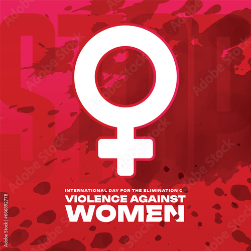 International day for the elimination of violence against women Social Media Post Banner Template