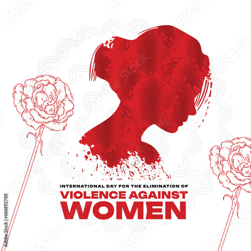 International day for the elimination of violence against women Social Media Post Banner Template