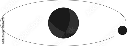 양자 원자 회전 벡터 일러스트