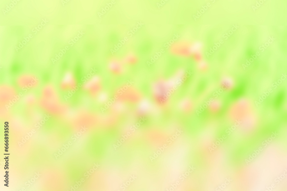 Beautiful abstract landscape background, natural green blurred grass in a park with bright sunlight.