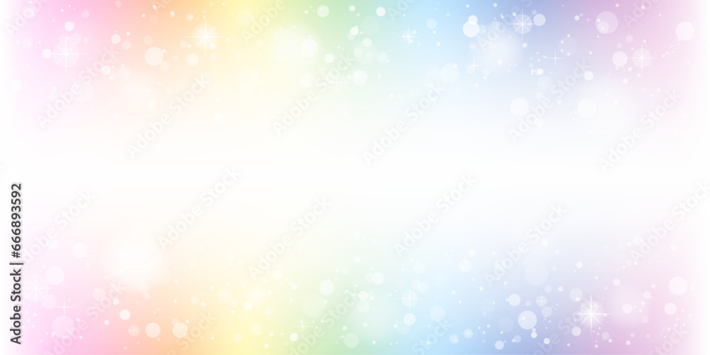 虹色のキラキラしたグラデーション抽象背景